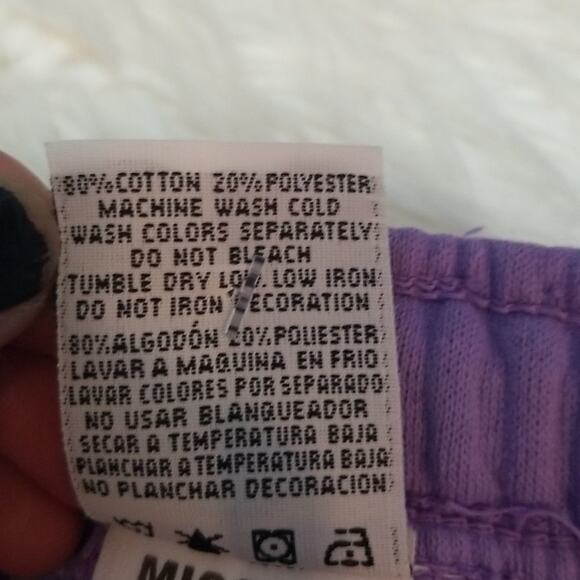 NWT Cross Colours LBL Sunshine Cotton Blend Joggers in Lilac - Picture 5 of 8